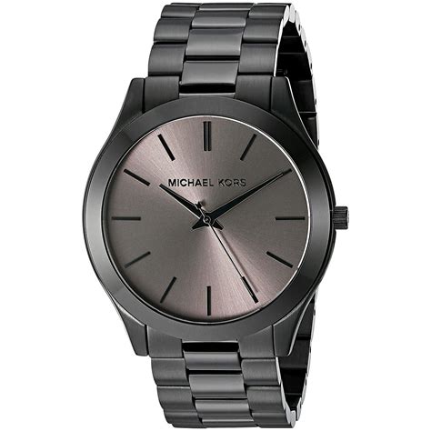 michael kors slim runway watch brown|Michael Kors black dial watch.